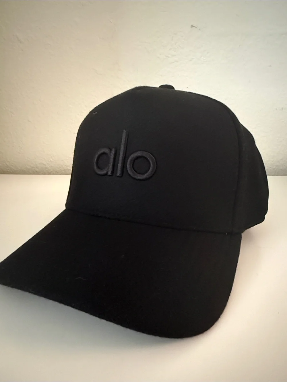 ALO Yoga Black Embroidered Logo Baseball Cap